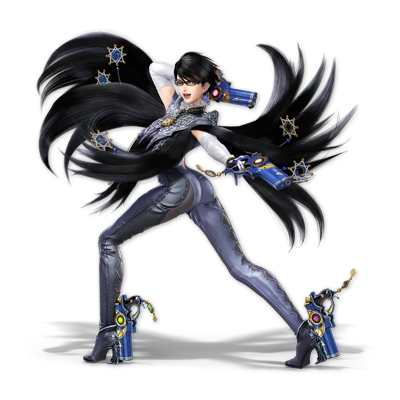 Bayonetta as appearing in Super Smash Bros. Ultimate.