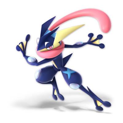 Greninja as appearing in Super Smash Bros. Ultimate.