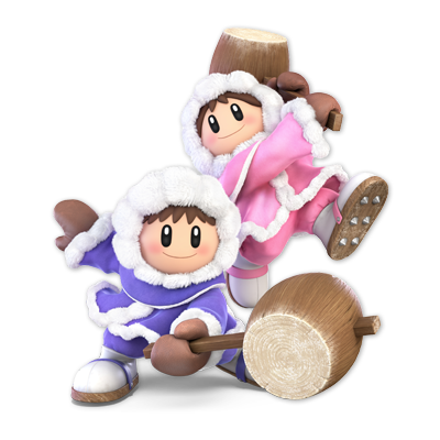 Ice Climbers as appearing in Super Smash Bros. Ultimate.