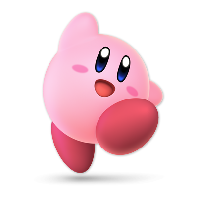 Kirby as appearing in Super Smash Bros. Ultimate.