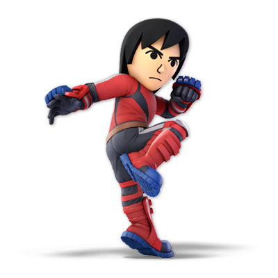 Mii Brawler as appearing in Super Smash Bros. Ultimate.