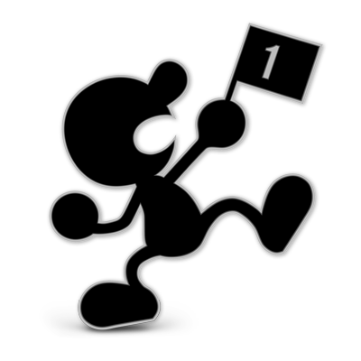 Mr. Game and Watch as appearing in Super Smash Bros. Ultimate.