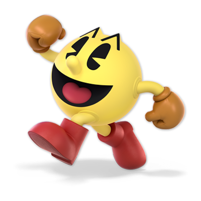 Pac-Man as appearing in Super Smash Bros. Ultimate.