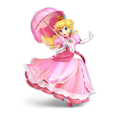 Peach as appearing in Super Smash Bros. Ultimate.