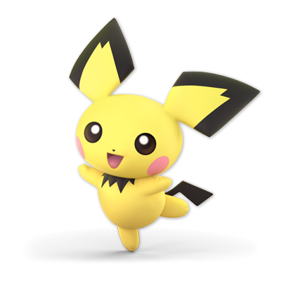 Pichu as appearing in Super Smash Bros. Ultimate.