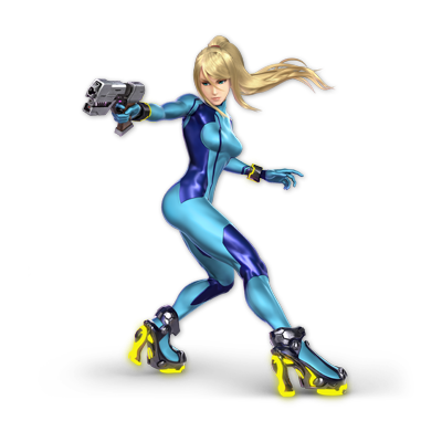 Zero Suit Samus as appearing in Super Smash Bros. Ultimate.