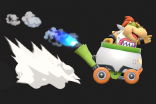 Bowser Jr. performing the move Clown Kart Dash.