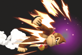 DK performing the move Headbutt.