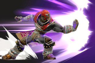 Ganondorf performing the move Warlock Punch.