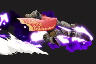 Ganondorf performing the move Wizard's Foot.