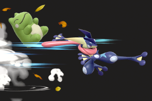 Greninja performing the move Substitute.