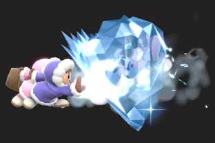 Ice Climbers performing the move Blizzard.