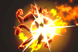 Incineroar performing the move Revenge.