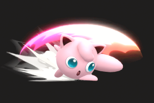 Jigglypuff performing the move Pound.