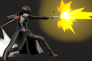 Joker performing the move Gun.