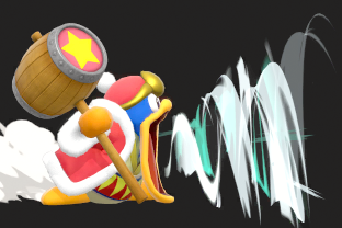 King Dedede performing the move Inhale.