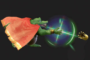 King K. Rool performing the move Crownerang.