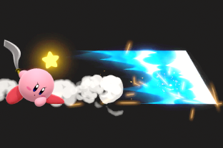 Kirby performing the move Final Cutter.