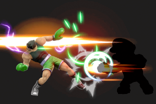 Little Mac performing the move Slip Counter.