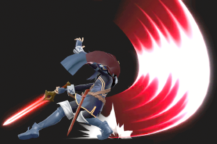 Lucina performing the move Dancing Blade.