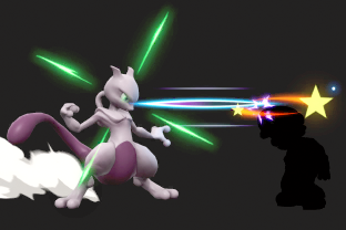 Mewtwo performing the move Disable.