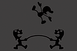 Mr. Game and Watch performing the move Fire.