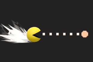 Pac Man performing the move Power Pellet.