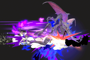 Ridley performing the move Space Pirate Rush.