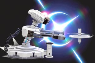 R.O.B. performing the move Gyro.