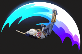 Sheik performing the move Bouncing Fish.