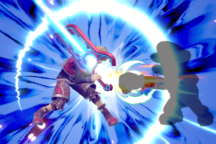 Shulk performing the move Vision.
